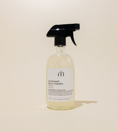 nettoyant multi usage concentre flacons en verre 500ml ou 1L consignes et rechargeables