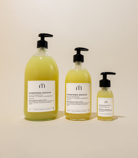 shampoing ultra doux au lait d anesse et a la vanille caramelisee